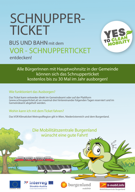 Schnupper-Ticket Plakat