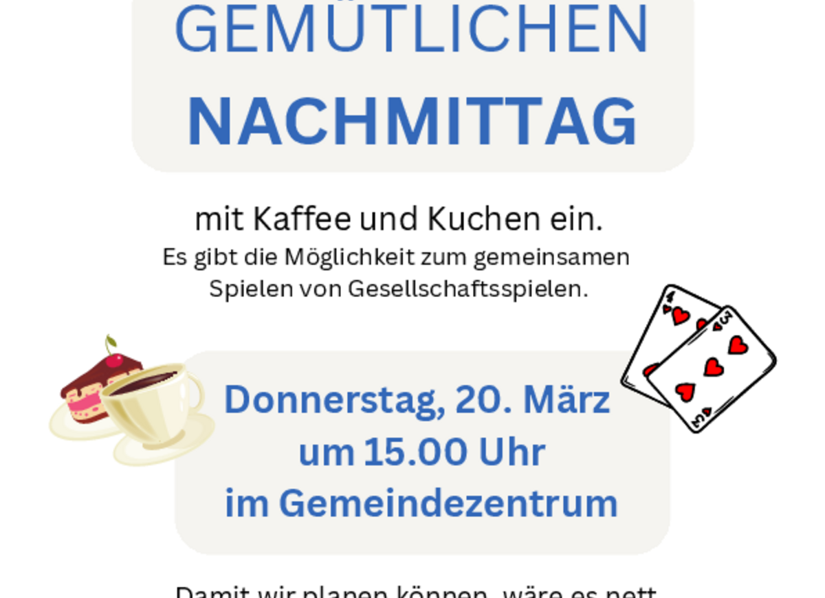 Gemütlicher Nachmittag