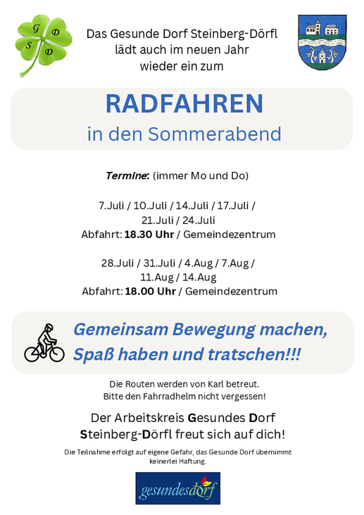 RADFAHREN in den Sommerabend